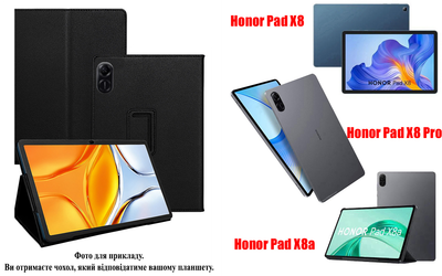 Чехол-подставка CRAYTON для Honor Pad X8, Pad X8 Pro, Pad X8a – стиль, защита и ручная сборка, цвет Черный