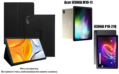 Чехол-подставка CRAYTON для Acer ICONIA M10-11, ICONIA P10-21Q – стиль, защита и ручная сборка, цвет Черный
