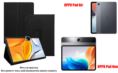 Чохол-підставка CRAYTON для OPPO Pad Air, Pad Neo – стиль, захист і ручна збірка, колір Чорний