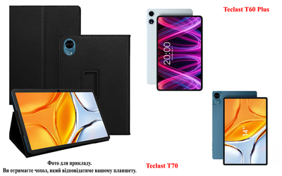 Чехол-подставка CRAYTON для Teclast T60 Plus, Teclast T70 – стиль, защита и ручная сборка, цвет Черный