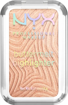 Пудровий хайлайтер для обличчя NYX Professional Makeup Buttermelt Highlighter 10 Glaze it Butta 5 г (800897268916)