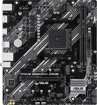 Материнская плата Asus PRIME B550M-K ARGB (sAM4, AMD B550, PCI-Ex16)