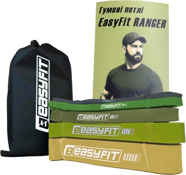 Резинові петлі EasyFit Ranger 1–65 кг, набір 5 шт, EF-2654-MG (56003635)