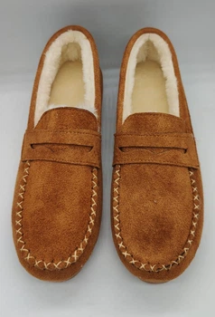 Повседневные теплые мокасины Brown, 38 (23,5 см)