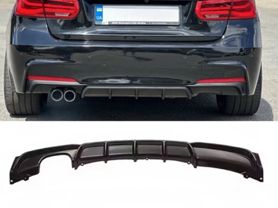 Дифузор накладка заднього бампера M-Performance BMW 3 series F30 2012-2018 під одну подвійну вихлопну трубу МАТОВИЙ 00---- для BMW 3 series F30 2012-2018 (2209)