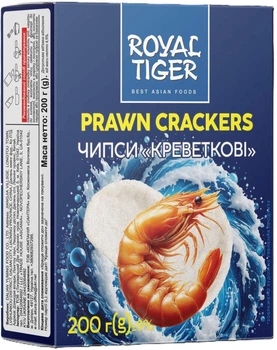 Чипси рисові Royal Tiger зі смаком креветки 200 г (0.2 кг) (4820178464192)