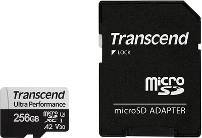 Карта памяти Transcend Ultra Performance 340S microSDXC 256GB UHS-I U3 V30 + SD-адаптер (TS256GUSD340S)