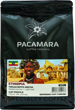 Кофе в зернах Pacamara Ethiopia Yirgacheffe Aricha 1 кг (4820287550137)
