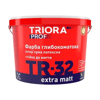 Краска интерьерная Triora TR-32 extra matt глубокоматовая белая 3 л