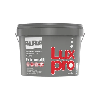 Интерьерная краска акриловая Aura LuxPro Extramatt белая 4,75 л