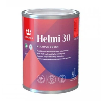 Интерьерная краска акрилатная Tikkurila Helmi 30 C бесцветная 0,9 л