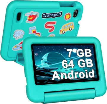 Планшет 7'' SEBBE S21 4+3/64Gb 4 ядра Android 13 Зеленый