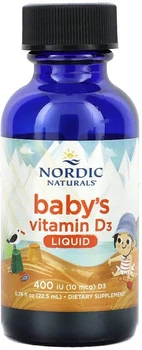 Suplement diety Baby’s Vitamin D3 Nordic Naturals, płyn 22.5 ml (768990027338)