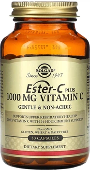 Вітамін C (Ester-C Plus) Solgar 1000 мг 50 капсул (SOL-00693)