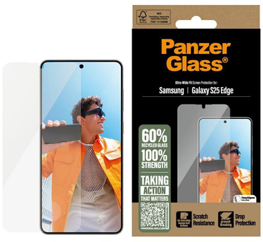 Szkło hartowane PanzerGlass Ceramic Protector Ultra-Wide Fit do Samsung Galaxy S25 Edge (PAN001157)