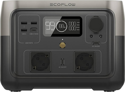 Зарядна станція EcoFlow RIVER 2 Max + сонячна панель 100 Вт / 500 Вт / 512 Вт⋅год / LiFePO4 (ZMR610-B-EU/EFSOLAR110N) Зарядна станція EcoFlow RIVER 2 Max + сонячна панель 100 Вт / 500 Вт / 512 Вт⋅год / LiFePO4 (ZMR610-B-EU/EFSOLAR110N)