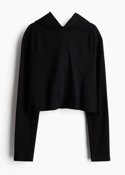 Худи женское H&M 1248374001c36 XS Черное (KC1000000053966)