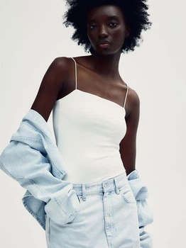 Боди женское H&M 1228205002c34 L Белое (1000000053540)