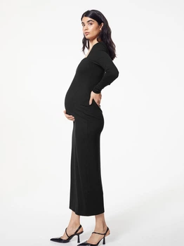 Платье для беременных длинное женское H&M 1179650001c35 M Черное (KC1000000053779)