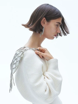 Светр жіночий H&M 1195644002c36 L Молочний (KC1000000053938)