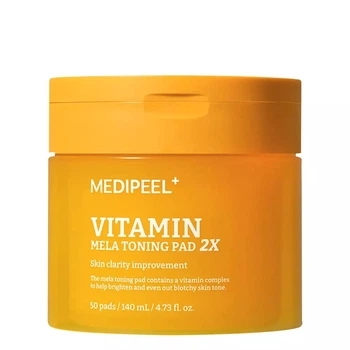 Тонізуючі вітамінні педи для обличчя 50 шт Medi Peel Vitamin Mela Toning Pad 2X