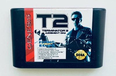 Картридж для SEGA Genesis - Terminator 2 Judgment Day (без коробки), английская версия, Б/У