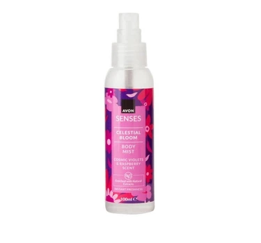 Освежающий лосьон-спрей Avon Senses Celestial Bloom Body Mist Небесное сияние с космической фиалкой и малиной 100 мл