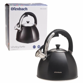 Чайник Ofenbach 3.2л из нержавеющей стали со свистком и нейлоновой ручкой KM-100308
