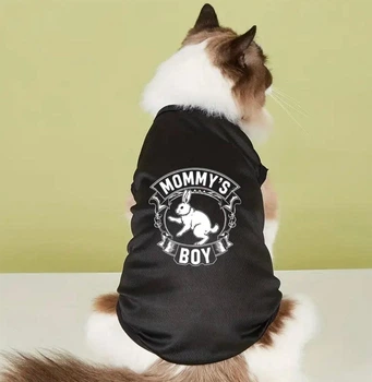 Футболка для собак и кошек "MOMMYS BOY" Size XS