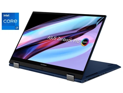 Ультрабук-трансформер Б-класс Asus Zenbook Pro 15 Flip Q529ZA / 15.6" (2880x1620) OLED / Intel Core i7-12700H (14 (20) ядер по 3.5 - 4.7 GHz) / 16 GB DDR5 / 512 GB SSD NVMe / Intel Iris Xe Graphics / WebCam б/у