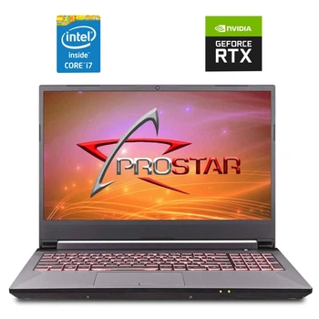 Игровой ноутбук Б-класс Prostar NH58RDQ / 15.6" (1920x1080) IPS / Intel Core i7-9750H (6 (12) ядер по 2.6 - 4.5 GHz) / 32 GB DDR4 / 1000 GB SSD NVMe / nVidia GeForce RTX 2060, 6 GB GDDR6, 192-bit / WebCam б/у