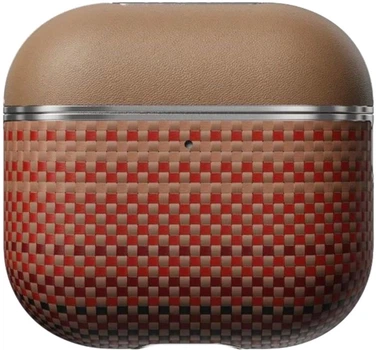 Магнитный чехол Pitaka Aramid Fiber Magnetic Case Sunset для Airpods 4th Gen (APM2405)