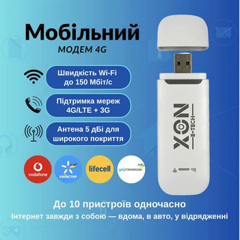Маршрутизатор XON MiniLink X150G1M 4G/LTE 150Мбит/с 2.4ГГц Белый (XRSGSB220001W 5627)