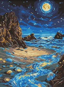 Алмазная мозаика Сияющий берег ©art_selena_ua 30x40 AMO8234 Идейка