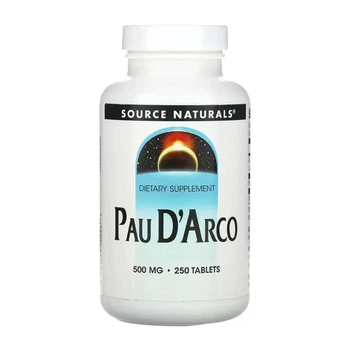 Кора муравьиного дерева Source Naturals Pau D'Arco 500 mg 250 tabs (1086-2023-10-5283)