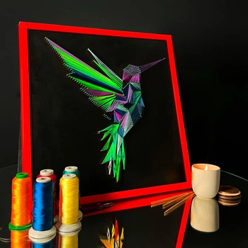 Набір для творчості та рукоділля String Art «Colibri 50х50» EX-075 Art Millennium