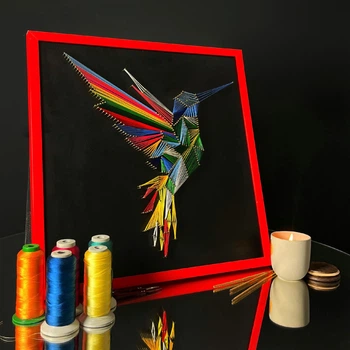 Набір для творчості та рукоділля String Art «Colibri 50х50» EX-031 Art Millennium
