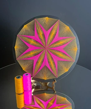 Набір для творчості та рукоділля String Art «Shining Flower» EX-083 Art Millennium Ø 50 см