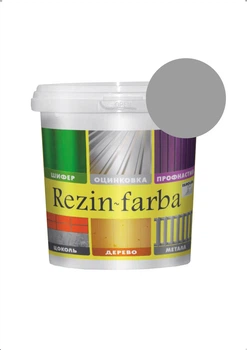 Краска высокоэластичная Ispolin Rezin-Farba для крыш и фасадов 3.0л серая