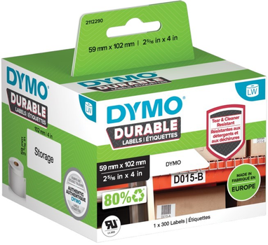 Taśma etykietowa Dymo 2112290 Durable 59 mm x 102 mm White/Black (3026981122903)