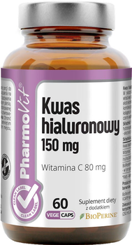 Харчова добавка Pharmovit Гіалуронова кислота 150 мг 60 капсул (5902811239288)