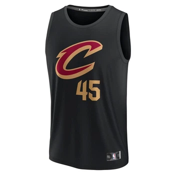 Баскетбольная майка джерси мужская Cleveland Cavaliers Donovan Mitchell 45 Fanatics чёрная размер L оригинал (22252)
