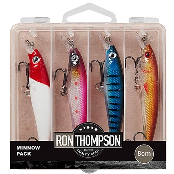 Набор воблеров в коробке DAM Long Casting Minnow 80мм 8гр 4шт