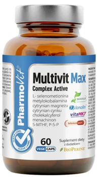 Комплекс вітамінів Pharmovit Multivit Max Complex Active 60 капсул (5902811238564)