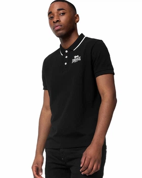 Поло чоловіче Lonsdale BALLYGALLEY 117349-1500 XXL Black/White (4255581513166)
