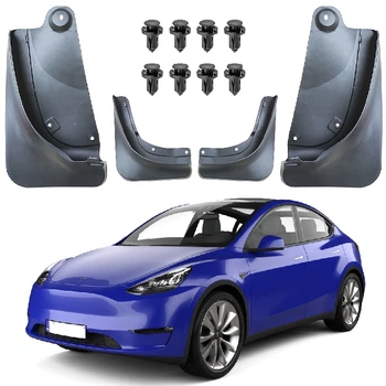 Бризковики для Tesla Model Y 2019-2024 з кріпленнями Комплект 4 шт (OEM: 1634443-00-A)