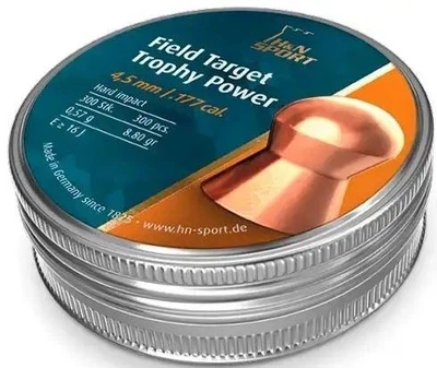 Кулі H&N Field Target Trophy Power 4.50 мм, 0.57г, 300 шт