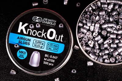Кулі JSB KnockOut Slugs MKII 4.51мм, 0.650г, 500шт