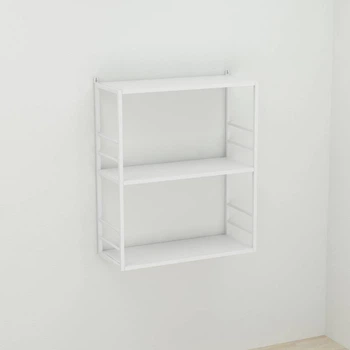 Книжная полка универсальная Ferrum-decor Стим 2 74x63x26 белый ДСП Белое 16мм (FRD-104109)