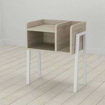Тумба модульна Ferrum-decor Амелі 540x450x320 метал Білий ДСП Сонома 16 мм (FRD-103014)
